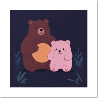 Bear and son Posters and Art